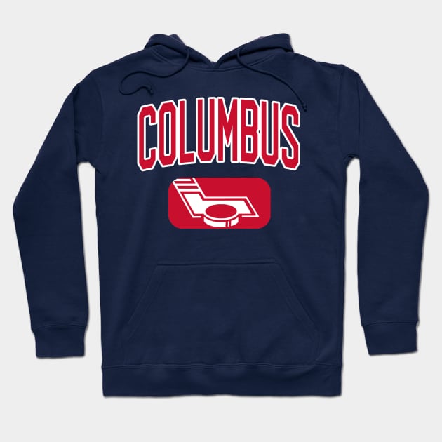 Columbus Hockey (Blue) Hoodie by Locker Room Originals